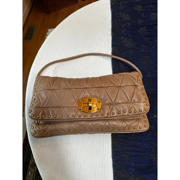 Miu Miu Brown Leather Shoulder Bag - Picture 7 of 15